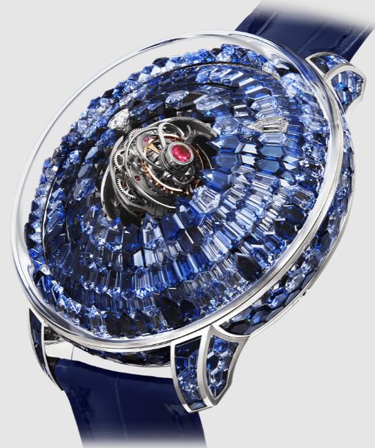 Review Jacob & Co THE MYSTERY TOURBILLON BLUE CAMO SN800.30.CB.CB.A Replica watch - Click Image to Close